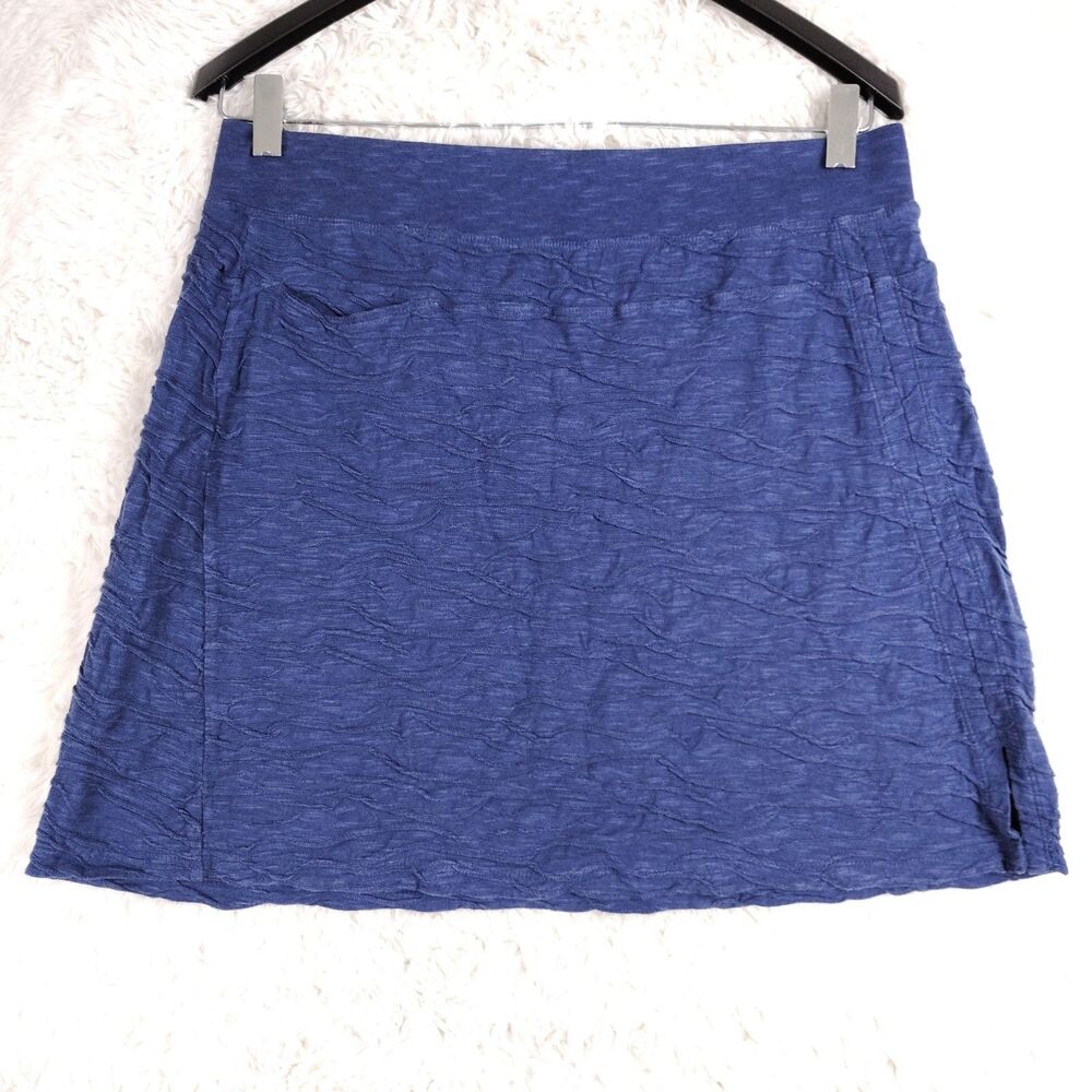 Toad & Co. Samba Wave Short Skirt Breton Blue Organic Cotton Medium